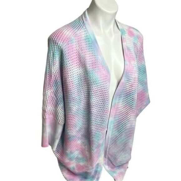 Venus NWT pastel tie dyed cocoon cardigan size M - Picture 4 of 9